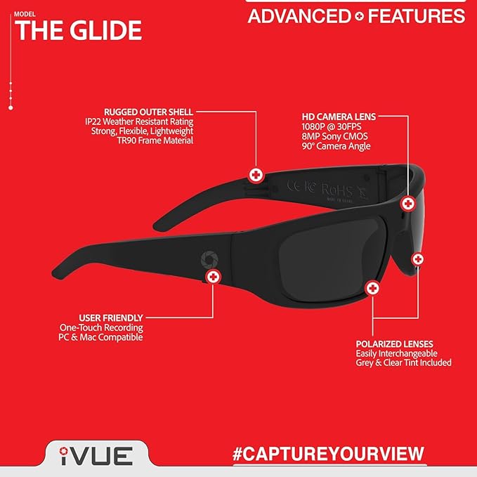 FocusGo 4K Glasses 📸 Dark and Clear Lenses +FREE CASE