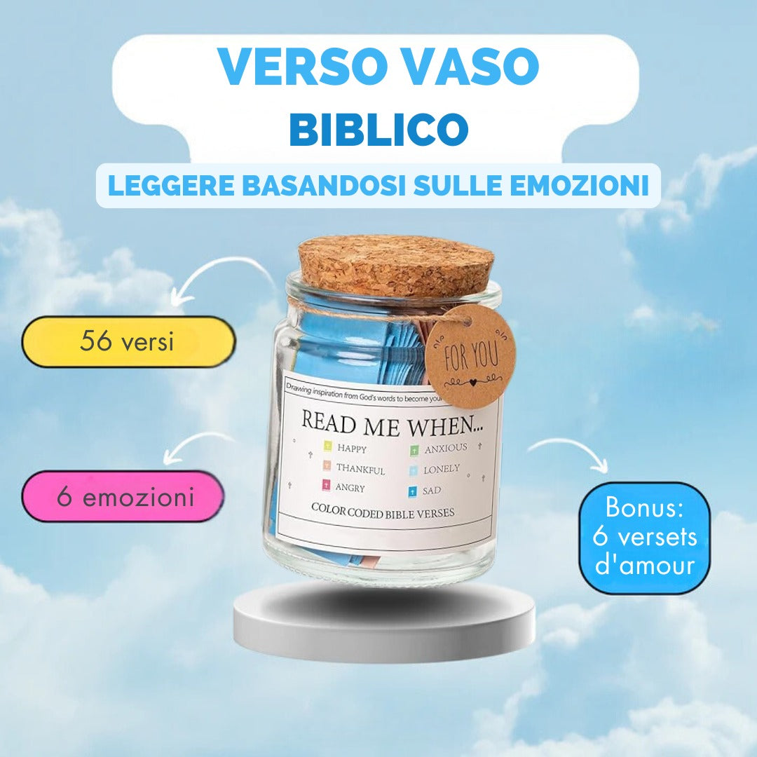 Handcrafted Jar of Bible Verses