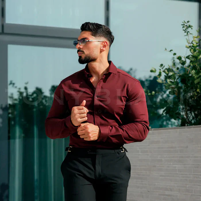 Camisa Antipliegues Mónaco ✨ Practicidad y Estilo