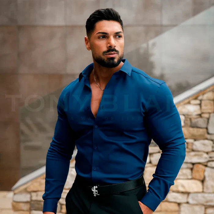 Camisa Antipliegues Mónaco ✨ Practicidad y Estilo