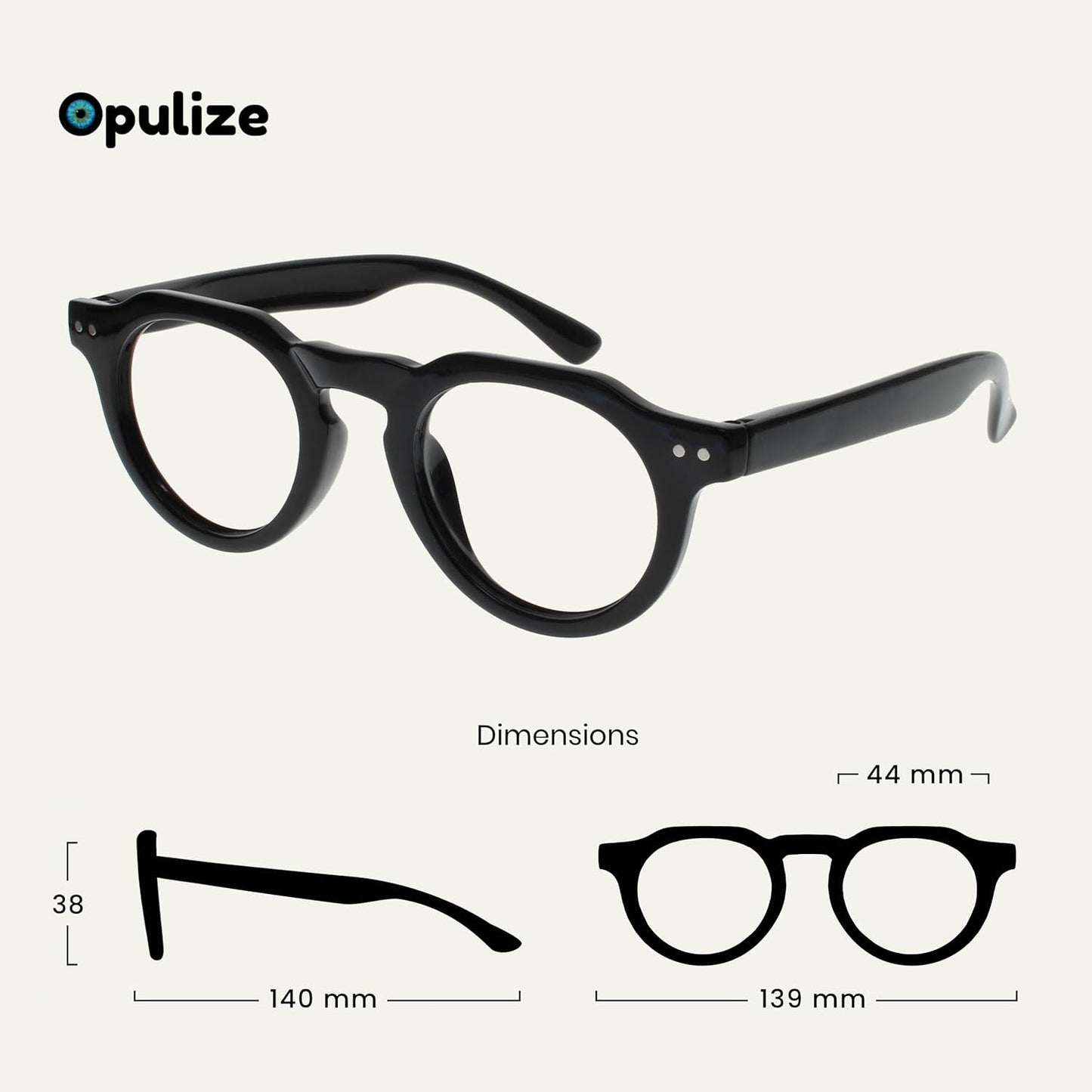 OPULIZE RIO Gafas de lectura con filtro de luz azul