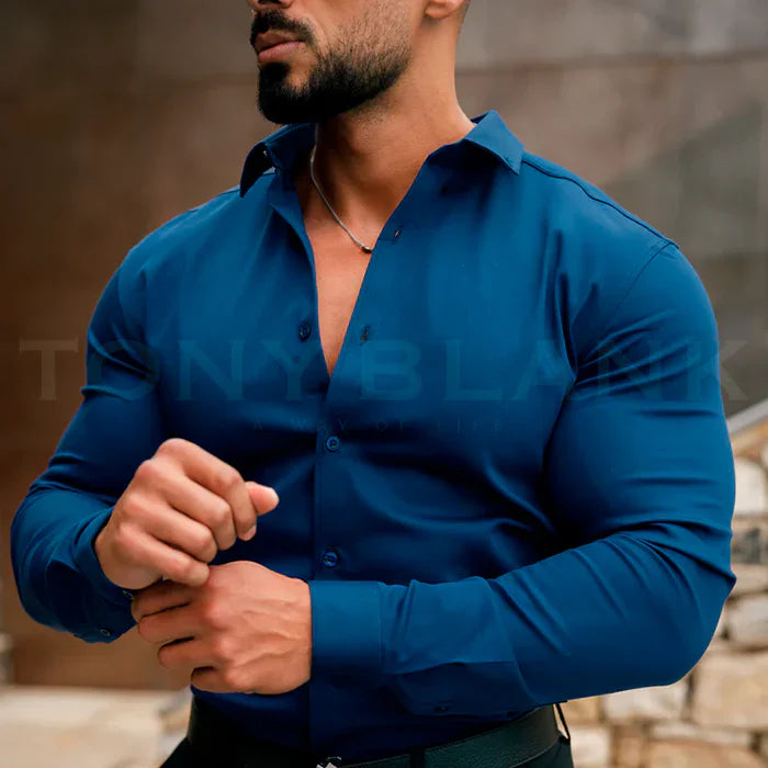 Camisa Antipliegues Mónaco ✨ Practicidad y Estilo