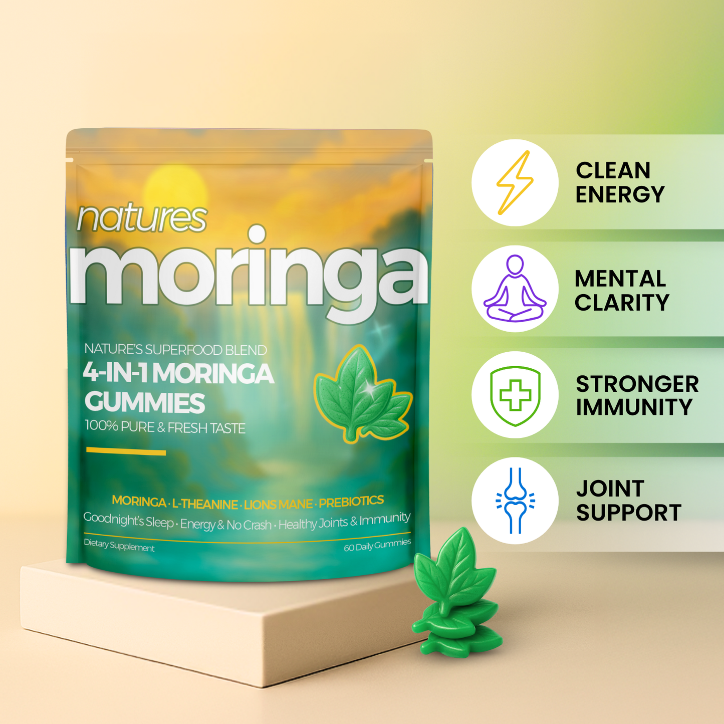 Natures® - 4-in-1 Moringa Gummies