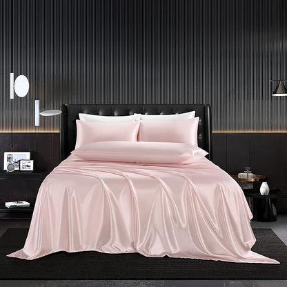 4-PIECE SET | Luxury Mulberry Silk Bedding