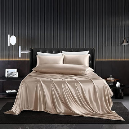 4-PIECE SET | Luxury Mulberry Silk Bedding