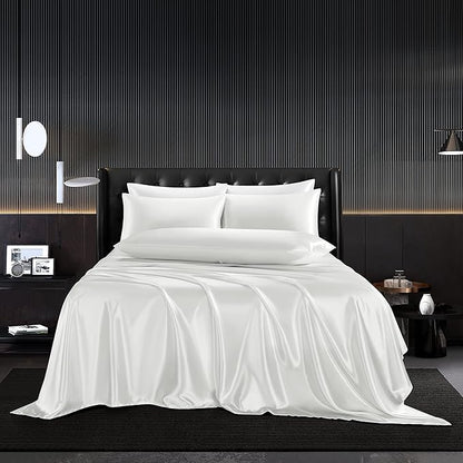 4-PIECE SET | Luxury Mulberry Silk Bedding