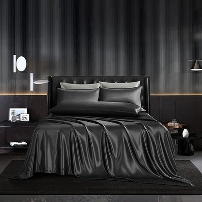 4-PIECE SET | Luxury Mulberry Silk Bedding